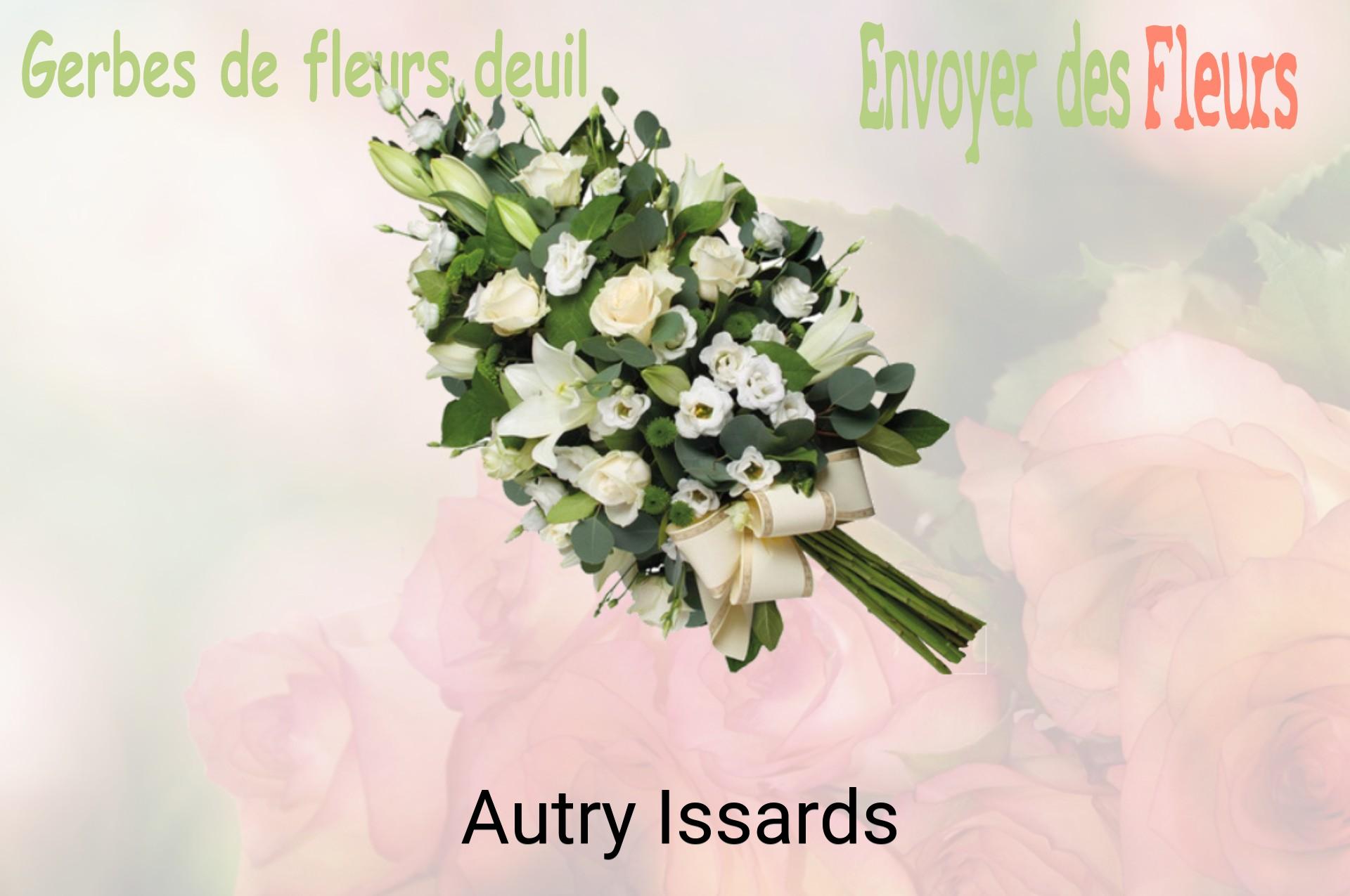 Gerbe de fleurs de deuil livrée à Autry-Issards